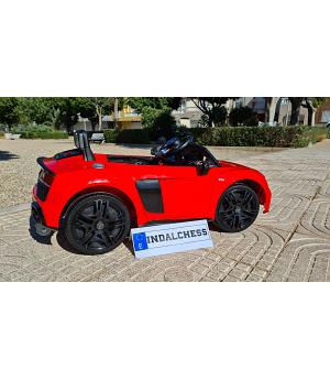 VENTA AUDI R8 MEDIUMPLUS SPYDER 12V ROJO, FULL OPTION, GRAN BATERÍA 12V Y 9AH (MAS DURADERA) - R5088RPLUS